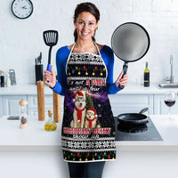 Siberian Husky Show Up Xmas Christmas Apron Xmas Holiday Patterns - Wonder Print Shop