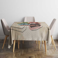 Malcolm X Tablecloth Pop Art Portrait Collage Civil Rights Activist Retro Style Design - Wonder Print Shop