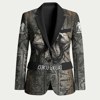 Egypt Kek and Kauket Blazer Ancient Void Theme with Frog and Serpent Duality