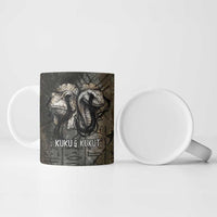 Egypt Kek and Kauket Ceramic Mug Ancient Void Theme with Frog and Serpent Duality