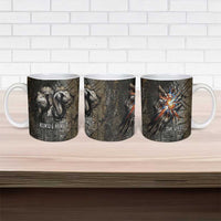 Egypt Kek and Kauket Ceramic Mug Ancient Void Theme with Frog and Serpent Duality