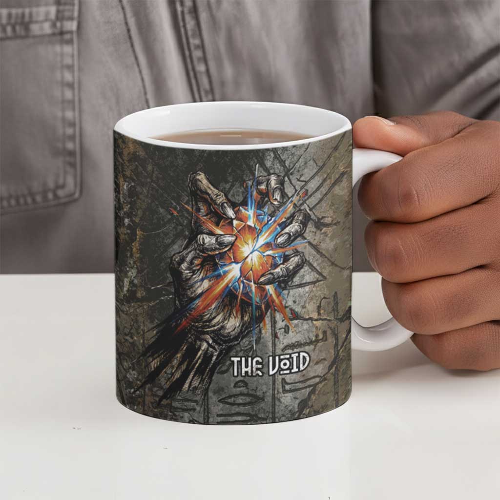 Egypt Kek and Kauket Ceramic Mug Ancient Void Theme with Frog and Serpent Duality