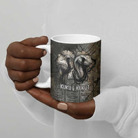 Egypt Kek and Kauket Ceramic Mug Ancient Void Theme with Frog and Serpent Duality