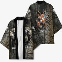 Egypt Kek and Kauket Kimono Ancient Void Theme with Frog and Serpent Duality