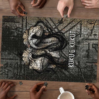 Egypt Kek and Kauket Puzzle Ancient Void Theme with Frog and Serpent Duality