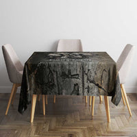 Egypt Kek and Kauket Tablecloth Ancient Void Theme with Frog and Serpent Duality