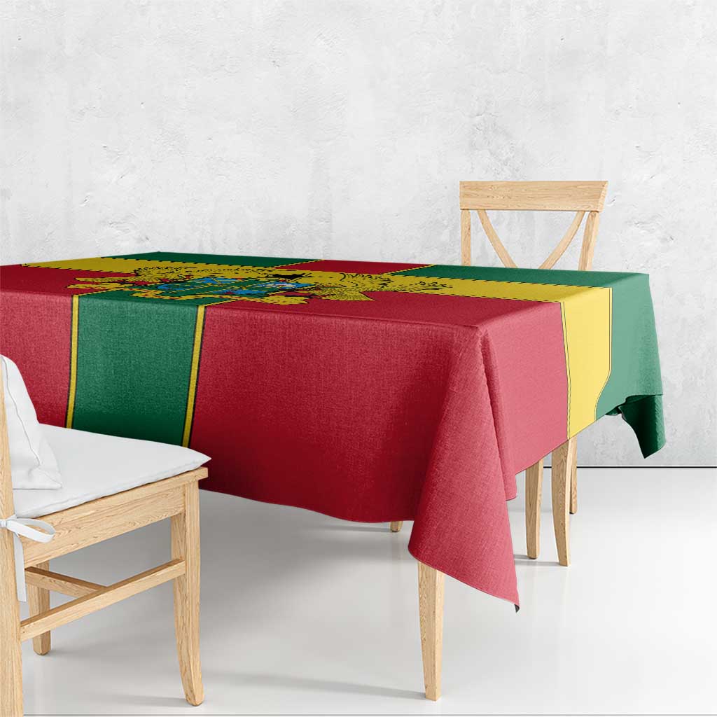 Ghana Flag Tablecloth with Coat of Arms Design