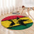 Ghana Flag Round Carpet with Coat of Arms Design TS04