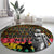 Kwame Nkrumah Round Carpet with Coat of Arms – Grunge Style Design