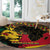 Ghana Lion Round Carpet - Map & Coat of Arms Grunge Style Design