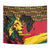 Ghana Lion Tapestry - Map & Coat of Arms Grunge Style Design