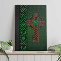 Ireland Celtic Knot and Clover Design Canvas Wall Art