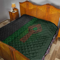 Ireland Celtic Knot and Clover Design Quilt
