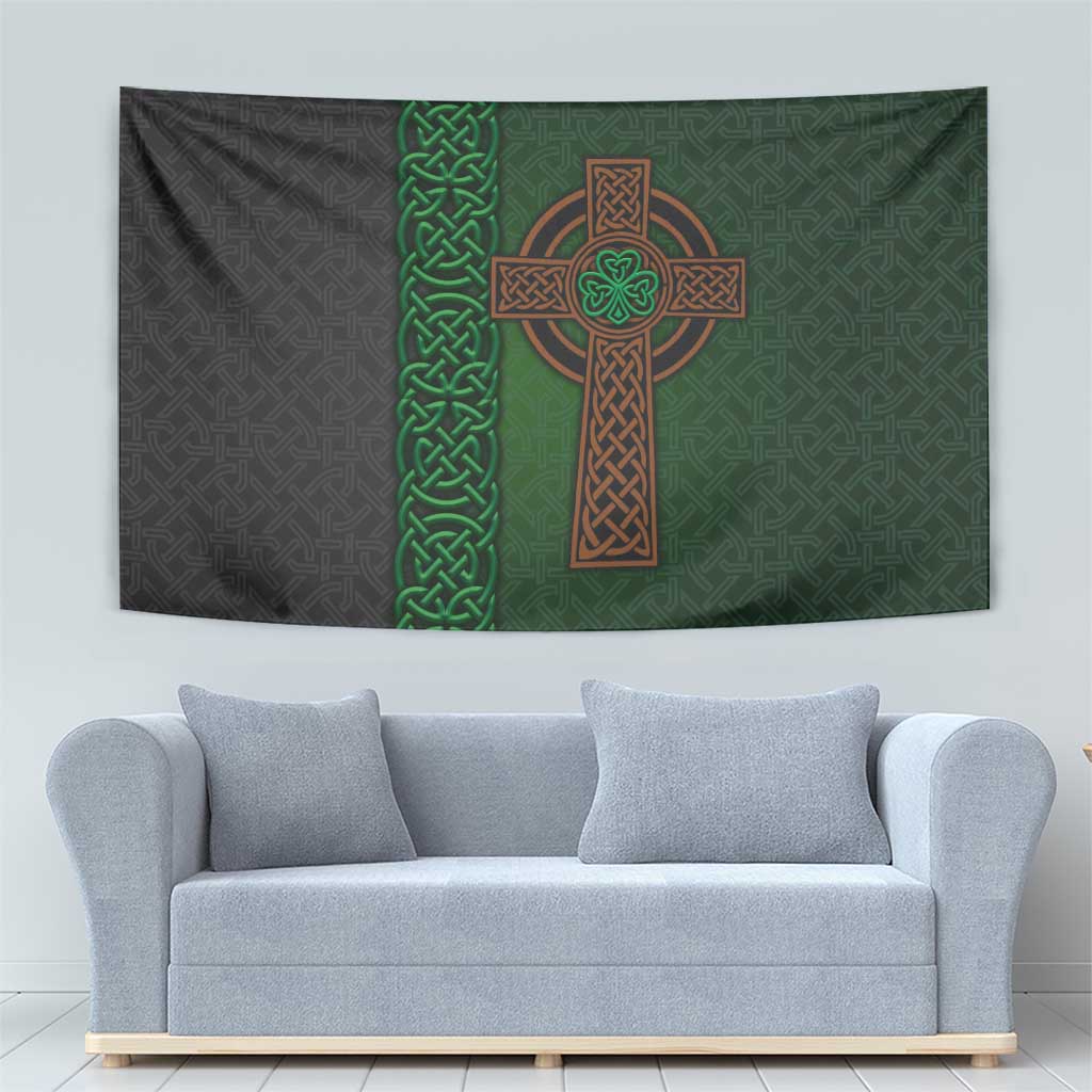 Ireland Celtic Knot and Clover Design Tapestry