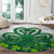 Celtic Knot and Clover Ireland - Inspired Design Round Carpet