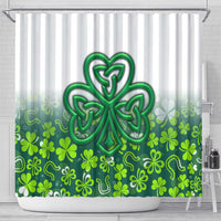 Celtic Knot and Clover Ireland - Inspired Design Shower Curtain