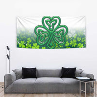 Celtic Knot and Clover Ireland - Inspired Design Tapestry