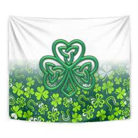 Celtic Knot and Clover Ireland - Inspired Design Tapestry