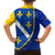 Bosnia and Herzegovina Family Matching Off Shoulder Short Dress and Hawaiian Shirt Flag and Coat of Arms Hoodie – Unique Combination Design