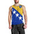 Bosnia and Herzegovina Men Tank Top Flag and Coat of Arms Hoodie – Unique Combination Design