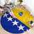 Bosnia and Herzegovina Round Carpet Flag and Coat of Arms Hoodie – Unique Combination Design