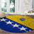 Bosnia and Herzegovina Round Carpet Flag and Coat of Arms Hoodie – Unique Combination Design