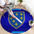 Bosnia and Herzegovina Coat of Arms Round Carpet Blend of National Colors & Symbols