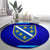 Bosnia and Herzegovina Coat of Arms Round Carpet Blend of National Colors & Symbols