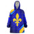 Bosnia and Herzegovina Coat of Arms Wearable Blanket Hoodie Blend of National Colors & Symbols