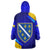 Bosnia and Herzegovina Coat of Arms Wearable Blanket Hoodie Blend of National Colors & Symbols