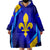 Bosnia and Herzegovina Coat of Arms Wearable Blanket Hoodie Blend of National Colors & Symbols