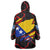 Bosnia and Herzegovina Flag Wearable Blanket Hoodie with Dragon Shape - Fusion of National Pride & Sports Spirit