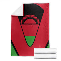 Malawi Flag Blanket Colors Blended with National Emblem - Symbolic Design