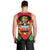 Malawi Flag Men Tank Top Colors Blended with National Emblem - Symbolic Design