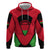 Malawi Flag Zip Hoodie Colors Blended with National Emblem - Symbolic Design