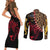 Malawi Couples Matching Short Sleeve Bodycon Dress and Long Sleeve Button Shirt Coat of Arms & Leopard Print - Unique Motif Fusion