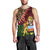 Malawi Men Tank Top Coat of Arms & Leopard Print - Unique Motif Fusion