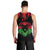 Malawi Map Shaped Lion Men Tank Top Unique Country and Wildlife Fusion Design