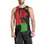 Malawi Map Shaped Lion Men Tank Top Unique Country and Wildlife Fusion Design