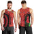 Malawi Patterns Men Tank Top Blended with Flag Colors & National Emblem - Cultural Fusion Design