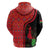 Malawi Patterns Zip Hoodie Blended with Flag Colors & National Emblem - Cultural Fusion Design