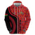 Malawi Patterns Zip Hoodie Blended with Flag Colors & National Emblem - Cultural Fusion Design