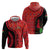 Malawi Patterns Zip Hoodie Blended with Flag Colors & National Emblem - Cultural Fusion Design