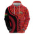 Malawi Patterns Zip Hoodie Blended with Flag Colors & National Emblem - Cultural Fusion Design