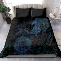 Odin Norse Mythology Bedding Set Viking Rune Art Style