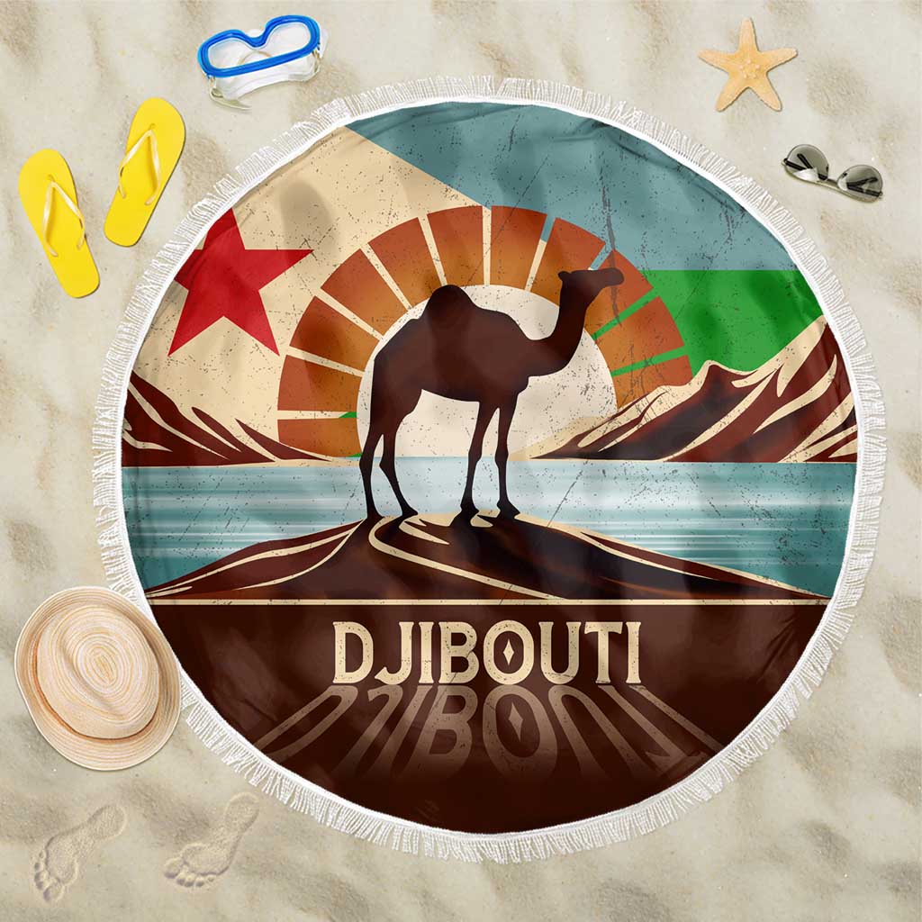 Echoes of Djibouti Beach Blanket Where Desert Meets Sea and Heritage Stands Tall