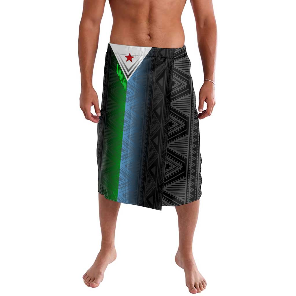 Djibouti Fusion Lavalava Tribal Geometry Meets National Colors and Red Star Boldness