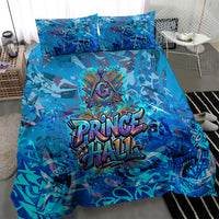 Prince Hall Freemasonry Bedding Set Compasses Masonic Art - Urban Graffiti Style