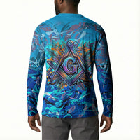 Prince Hall Freemasonry Button Sweatshirt Compasses Masonic Art - Urban Graffiti Style