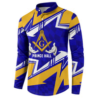 Prince Hall Freemasonry Button Sweatshirt Square and Compasses Masonic Brothers